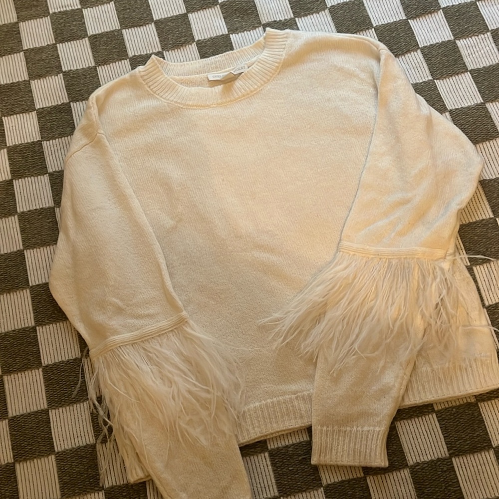 Ostrich Feather Sweater